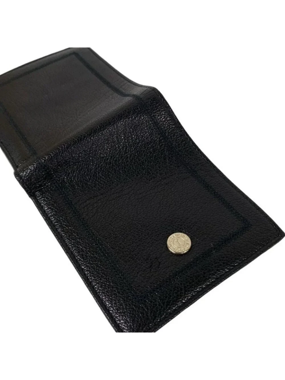 Saint Laurent Yves Rive Gauche Bifold Wallet Black Leather - Picture 6 of 6